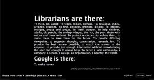 Why librarians are here
